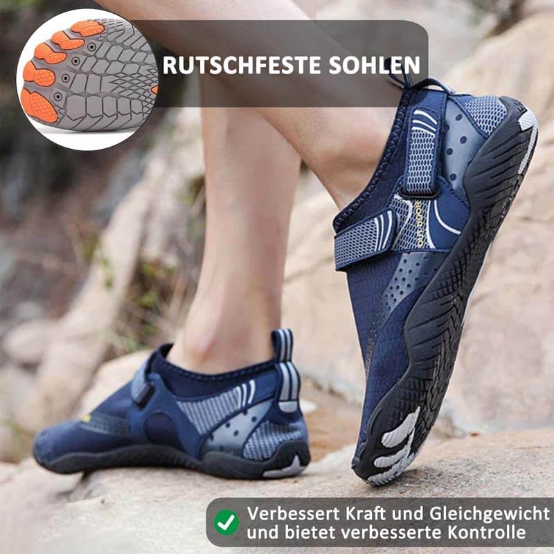 Barfußschuhe Wasserschuhe Outdoor schnell trocknende Strandschuhe Wandern Flussschuhe (Unisex)