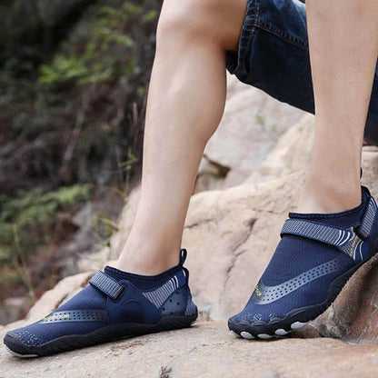 Barfußschuhe Wasserschuhe Outdoor schnell trocknende Strandschuhe Wandern Flussschuhe (Unisex)