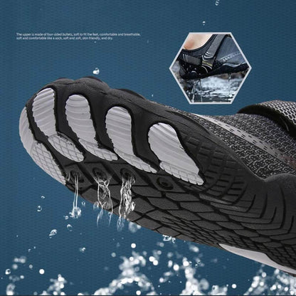Barfußschuhe Wasserschuhe Outdoor schnell trocknende Strandschuhe Wandern Flussschuhe (Unisex)