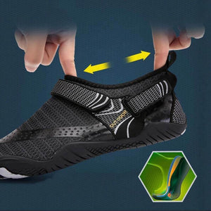 Barfußschuhe Wasserschuhe Outdoor schnell trocknende Strandschuhe Wandern Flussschuhe (Unisex)