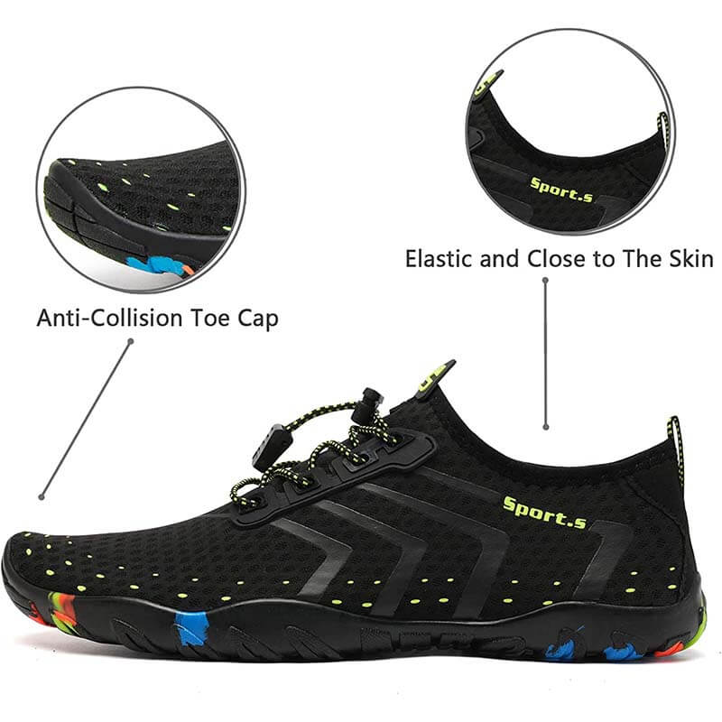 Wasserschuhe Herren Damen Barfußschuhe Strand Schwimmschuhe Schnelltrocknende Aqua Socken Poolschuhe für Surf Yoga Wassergymnastik