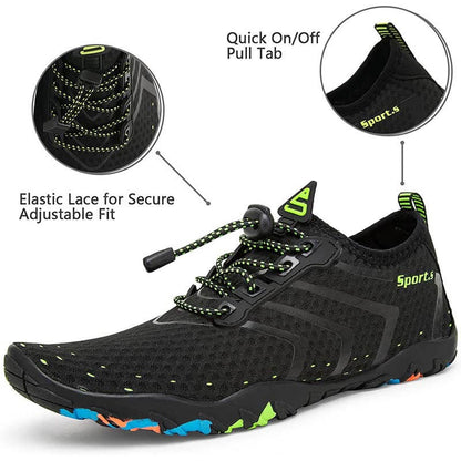 Wasserschuhe Herren Damen Barfußschuhe Strand Schwimmschuhe Schnelltrocknende Aqua Socken Poolschuhe für Surf Yoga Wassergymnastik