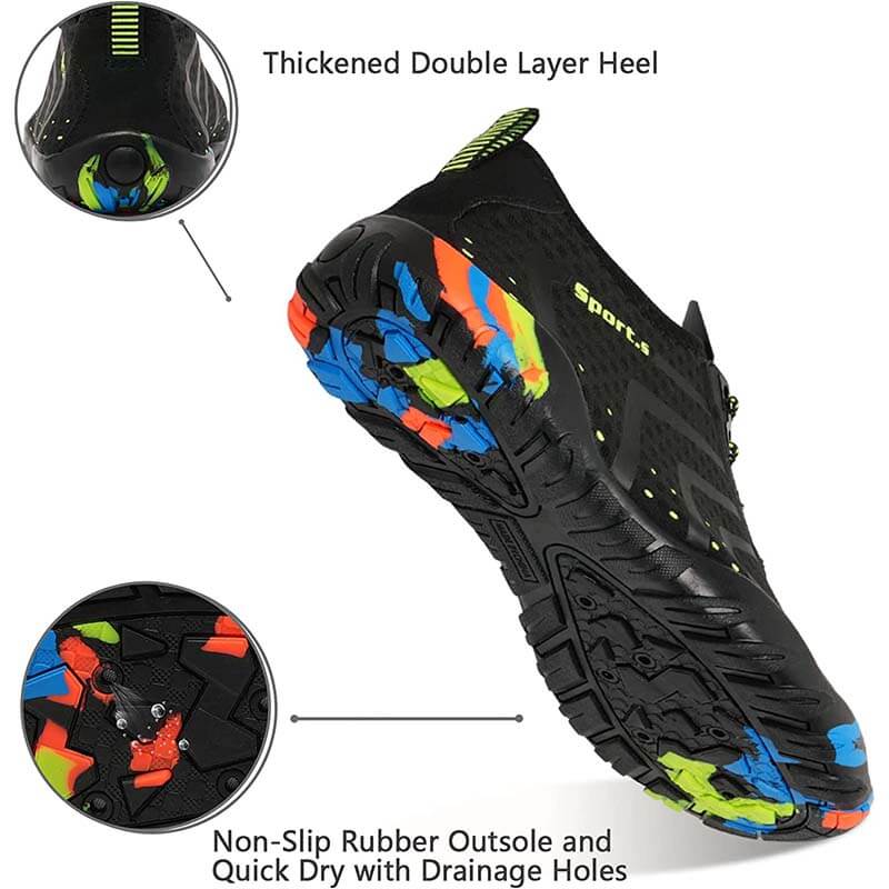 Wasserschuhe Herren Damen Barfußschuhe Strand Schwimmschuhe Schnelltrocknende Aqua Socken Poolschuhe für Surf Yoga Wassergymnastik
