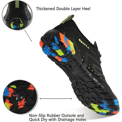 Wasserschuhe Herren Damen Barfußschuhe Strand Schwimmschuhe Schnelltrocknende Aqua Socken Poolschuhe für Surf Yoga Wassergymnastik