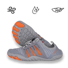 Lade das Bild in den Galerie-Viewer, draussenfeet barfussschuhe 31429 grau orange
