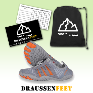 draussenfeet barfussschuhe 31429 grau orange