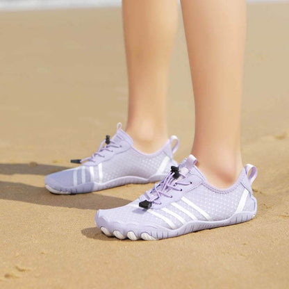 Sommer Atmungsaktive Wasserschuhe Aquaschuhe Leicht Sportlich Barfußschuhe Rutschfest Outdoor Walking Minimalistisch (Unisex)