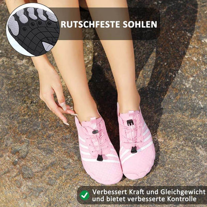 Sommer Atmungsaktive Wasserschuhe Aquaschuhe Leicht Sportlich Barfußschuhe Rutschfest Outdoor Walking Minimalistisch (Unisex)