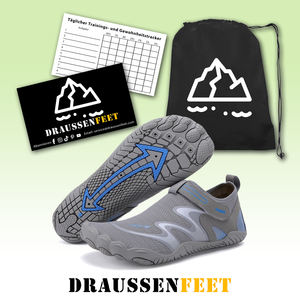 draussenfeet barfussschuhe 31443 grau