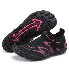 Lade das Bild in den Galerie-Viewer, draussenfeet barfussschuhe 31443 schwarz rosa
