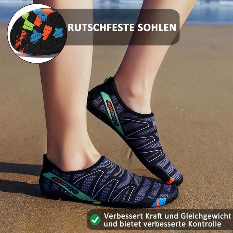 Barfuß-Wasserschuhe, schnell trocknend, atmungsaktiv, leicht, Aqua-Socken, Schwimmen, Strandschuhe für Outdoor-Fitness, Radfahren (Unisex)