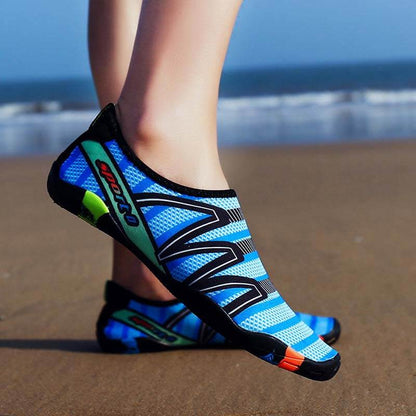 Barfuß-Wasserschuhe, schnell trocknend, atmungsaktiv, leicht, Aqua-Socken, Schwimmen, Strandschuhe für Outdoor-Fitness, Radfahren (Unisex)
