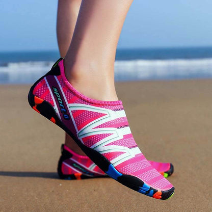 Barfuß-Wasserschuhe, schnell trocknend, atmungsaktiv, leicht, Aqua-Socken, Schwimmen, Strandschuhe für Outdoor-Fitness, Radfahren (Unisex)