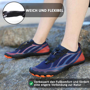 Schnell trocknende Unisex-Barfußschuhe für Damen, leicht, verstellbarer Klettverschluss, Wandern, Fitness, Schwimmen, Wasserschuhe (Unisex)