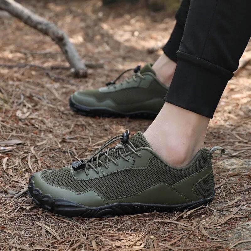 Herren Barfuß-Wanderschuhe, atmungsaktiv, Outdoor-Sport, Kletterschuh, Trekking-Turnschuhe, rutschfeste Jogging-Schuhe