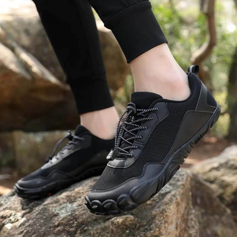 Herren Barfuß-Wanderschuhe, atmungsaktiv, Outdoor-Sport, Kletterschuh, Trekking-Turnschuhe, rutschfeste Jogging-Schuhe