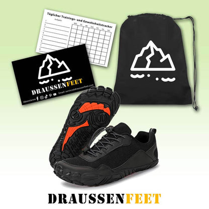 Herren Barfuß-Wanderschuhe, atmungsaktiv, Outdoor-Sport, Kletterschuh, Trekking-Turnschuhe, rutschfeste Jogging-Schuhe