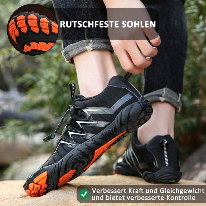 Outdoor-Fünf-Finger-Schuhe, Bergsteigen, atmungsaktive Wanderschuhe, Langlauf, Klettern, Laufen, Flussverfolgungsschuhe, Gesunde und Bequeme Barfußschuhe (Unisex)