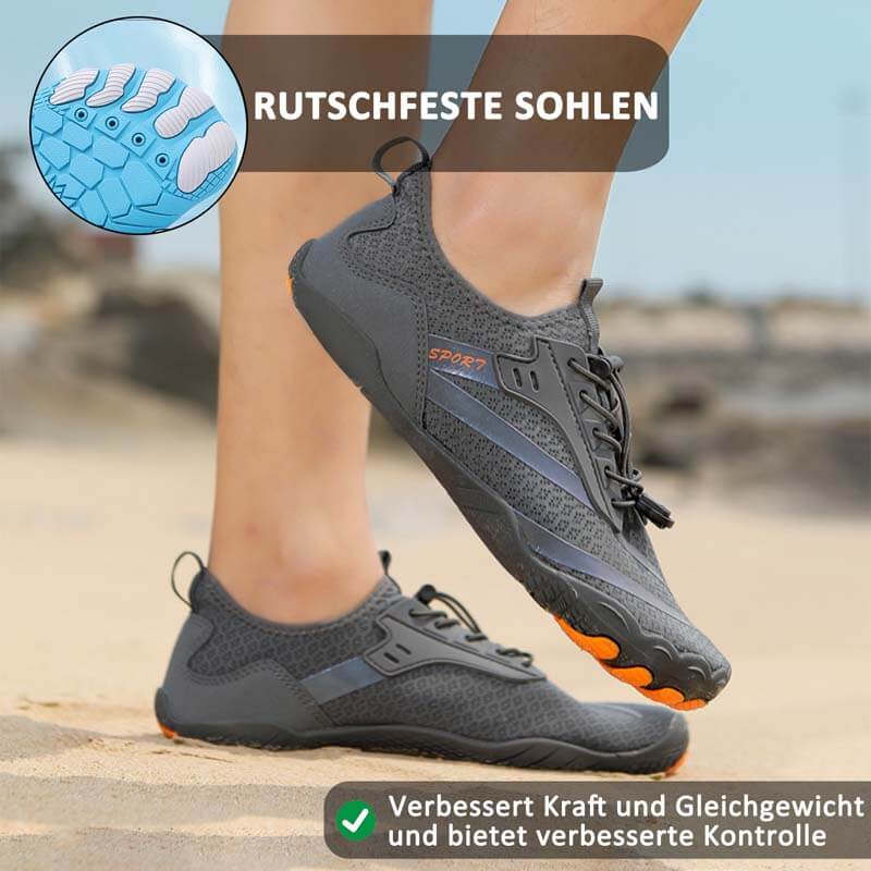 Outdoor-Flussverfolgungsschuhe, rutschfeste Schwimmschuhe, Wat-Wanderschuhe, Fünf-Finger-Profi-Barfußschuhe (Unisex)