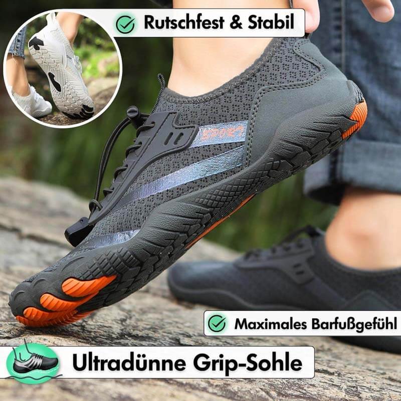 Outdoor-Flussverfolgungsschuhe, rutschfeste Schwimmschuhe, Wat-Wanderschuhe, Fünf-Finger-Profi-Barfußschuhe (Unisex)