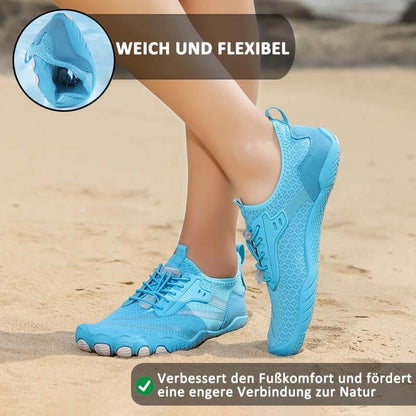 Outdoor-Flussverfolgungsschuhe, rutschfeste Schwimmschuhe, Wat-Wanderschuhe, Fünf-Finger-Profi-Barfußschuhe (Unisex)