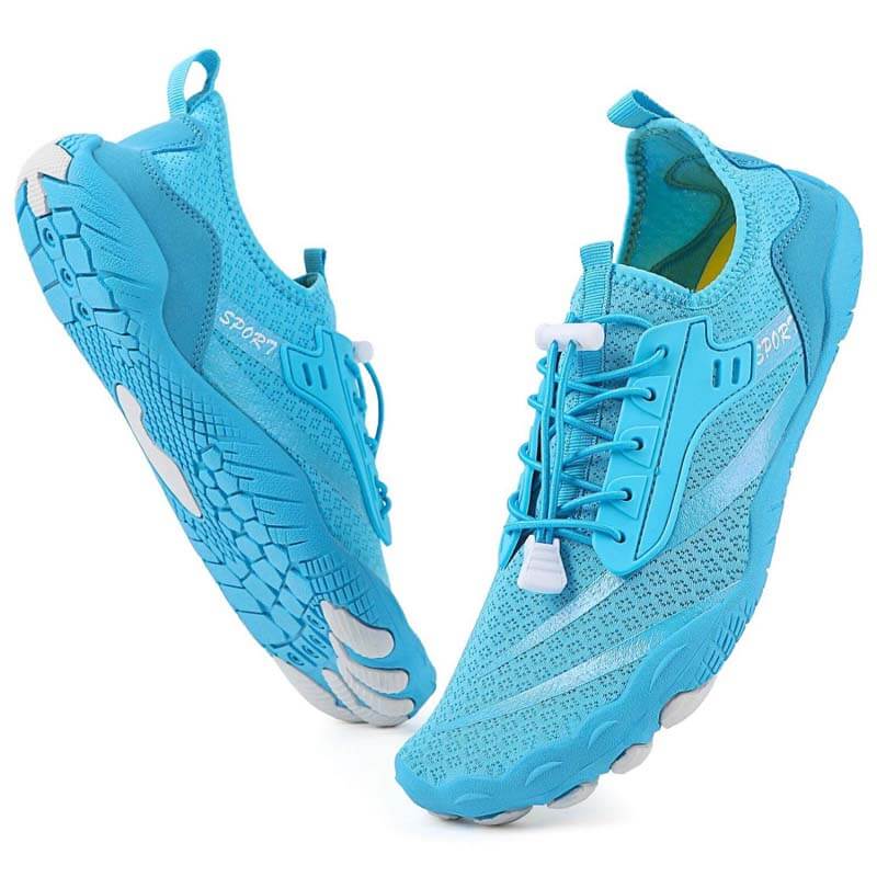 Outdoor-Flussverfolgungsschuhe, rutschfeste Schwimmschuhe, Wat-Wanderschuhe, Fünf-Finger-Profi-Barfußschuhe (Unisex)