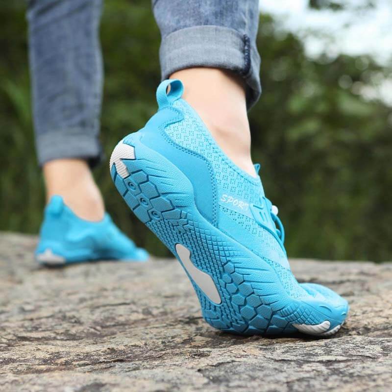 Outdoor-Flussverfolgungsschuhe, rutschfeste Schwimmschuhe, Wat-Wanderschuhe, Fünf-Finger-Profi-Barfußschuhe (Unisex)