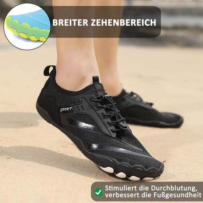 Outdoor-Flussverfolgungsschuhe, rutschfeste Schwimmschuhe, Wat-Wanderschuhe, Fünf-Finger-Profi-Barfußschuhe (Unisex)