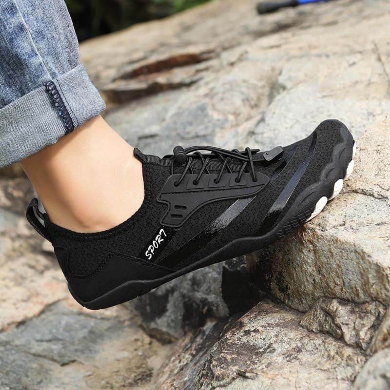 Outdoor-Flussverfolgungsschuhe, rutschfeste Schwimmschuhe, Wat-Wanderschuhe, Fünf-Finger-Profi-Barfußschuhe (Unisex)
