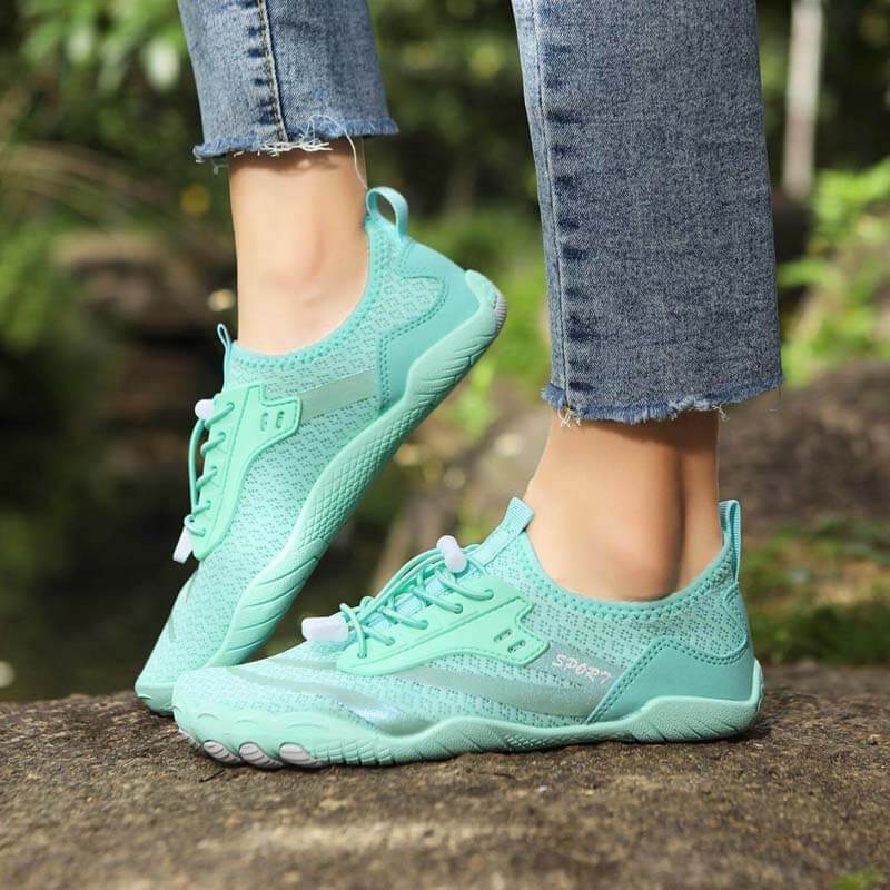 Outdoor-Flussverfolgungsschuhe, rutschfeste Schwimmschuhe, Wat-Wanderschuhe, Fünf-Finger-Profi-Barfußschuhe (Unisex)