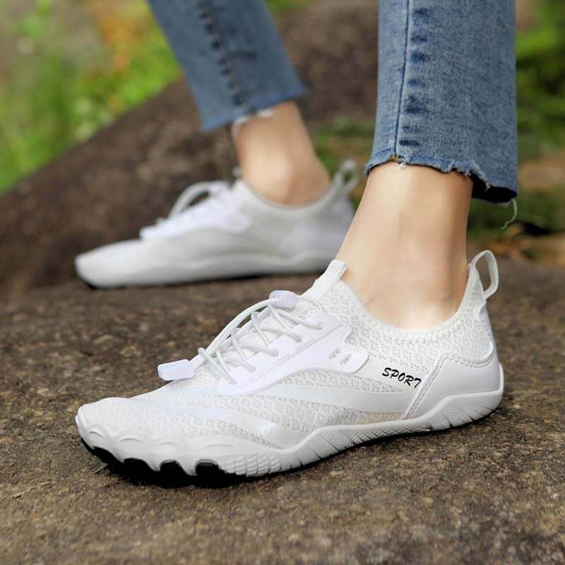 Outdoor-Flussverfolgungsschuhe, rutschfeste Schwimmschuhe, Wat-Wanderschuhe, Fünf-Finger-Profi-Barfußschuhe (Unisex)
