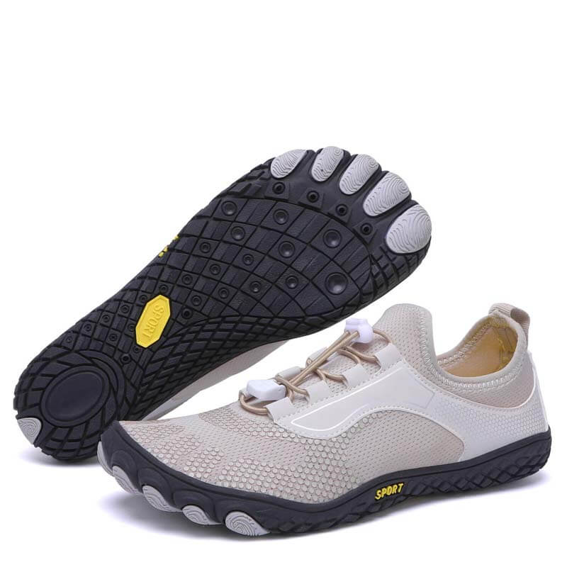 Neue Outdoor-Flussverfolgungsschuhe für Männer und Frauen Watschuhe zum Strandschwimmen Bergsteiger-Fünffinger-Indoor-Lauffitnessschuhe Barfußschuhe (Unisex)