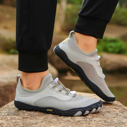 Neue Outdoor-Flussverfolgungsschuhe für Männer und Frauen Watschuhe zum Strandschwimmen Bergsteiger-Fünffinger-Indoor-Lauffitnessschuhe Barfußschuhe (Unisex)