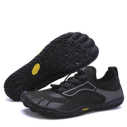 Neue Outdoor-Flussverfolgungsschuhe für Männer und Frauen Watschuhe zum Strandschwimmen Bergsteiger-Fünffinger-Indoor-Lauffitnessschuhe Barfußschuhe (Unisex)