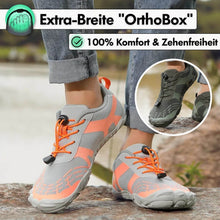 Lade das Bild in den Galerie-Viewer, draussenfeet barfussschuhe 31482 grau orange
