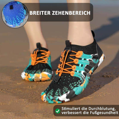 Bare-Water-Schuhe mit verstellbarer Schnalle, atmungsaktiv, schnell trocknend, rutschfest, für Herren im Sommer, Strandspaziergang/Schwimmen im Pool/Outdoor-Aktivitäten (Unisex)