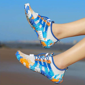 Bare-Water-Schuhe mit verstellbarer Schnalle, atmungsaktiv, schnell trocknend, rutschfest, für Herren im Sommer, Strandspaziergang/Schwimmen im Pool/Outdoor-Aktivitäten (Unisex)