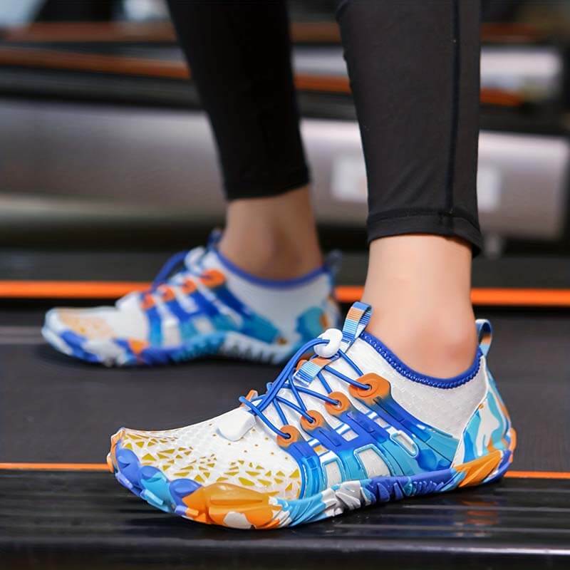 Bare-Water-Schuhe mit verstellbarer Schnalle, atmungsaktiv, schnell trocknend, rutschfest, für Herren im Sommer, Strandspaziergang/Schwimmen im Pool/Outdoor-Aktivitäten (Unisex)