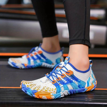 Bare-Water-Schuhe mit verstellbarer Schnalle, atmungsaktiv, schnell trocknend, rutschfest, für Herren im Sommer, Strandspaziergang/Schwimmen im Pool/Outdoor-Aktivitäten (Unisex)