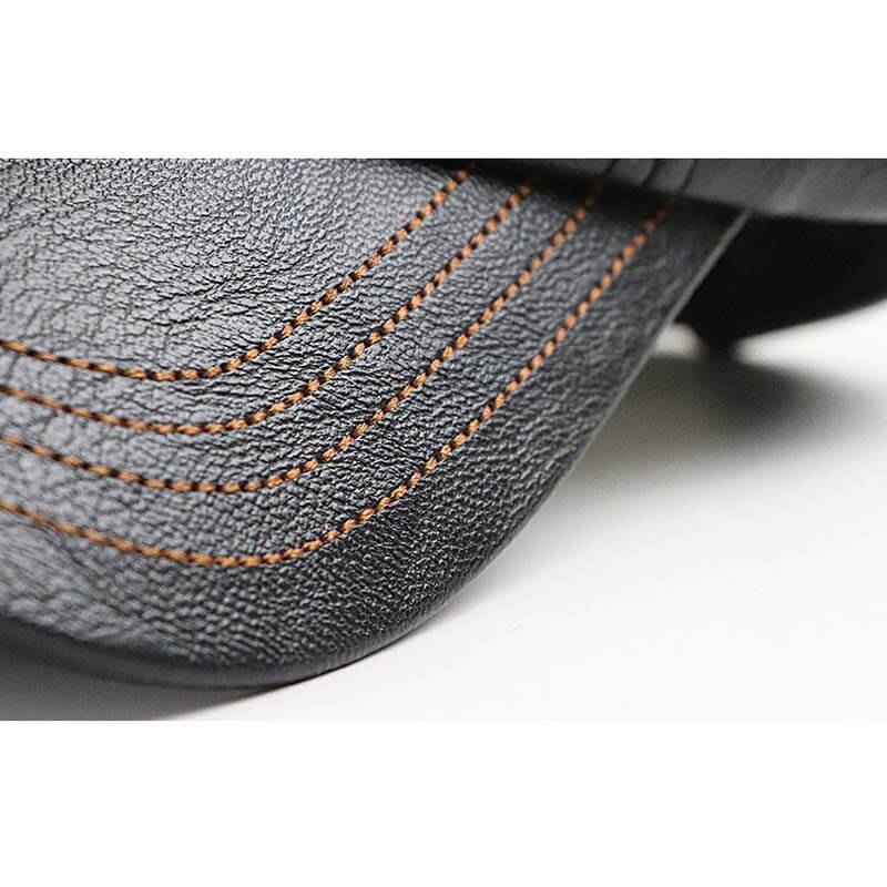 Men PU leather vintage baseball cap casual outdoor adjustable warm lightness hats