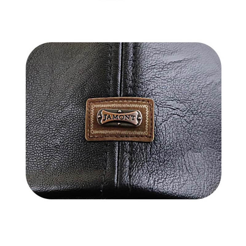 Men PU leather vintage baseball cap casual outdoor adjustable warm lightness hats