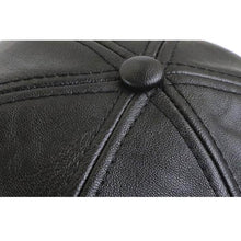 Lade das Bild in den Galerie-Viewer, Herren PU Leder Vintage Baseball Cap Casual Outdoor einstellbar warme Leichtigkeit Hüte
