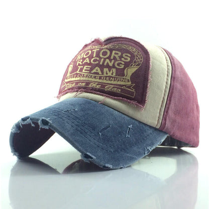 Herren gewaschene Baumwolle Baseball Cap Outdoor Sonnenschutz verstellbare Hüte