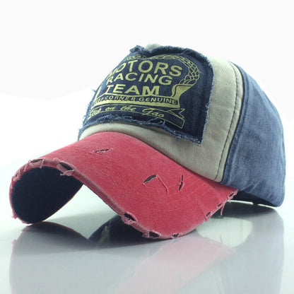Herren gewaschene Baumwolle Baseball Cap Outdoor Sonnenschutz verstellbare Hüte