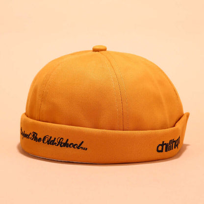 Herren & Damen Sailor Cap Rolled Cuff Retro Krempen ohne Hut Beanie Hats Skull Caps