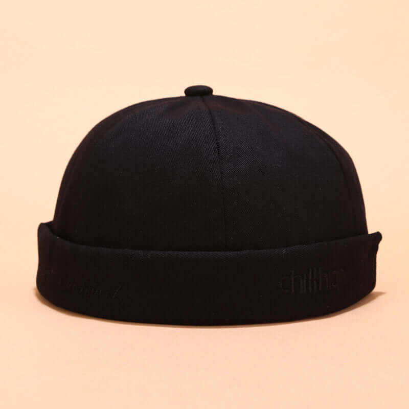 Herren & Damen Sailor Cap Rolled Cuff Retro Krempen ohne Hut Beanie Hats Skull Caps