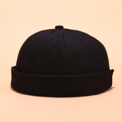 Herren & Damen Sailor Cap Rolled Cuff Retro Krempen ohne Hut Beanie Hats Skull Caps