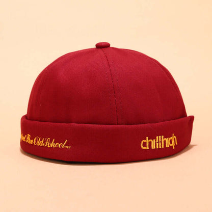 Herren & Damen Sailor Cap Rolled Cuff Retro Krempen ohne Hut Beanie Hats Skull Caps