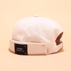 Herren & Damen Sailor Cap Rolled Cuff Retro Krempen ohne Hut Beanie Hats Skull Caps