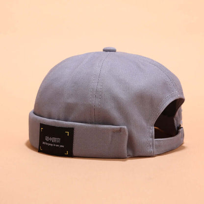 Herren & Damen Sailor Cap Rolled Cuff Retro Krempen ohne Hut Beanie Hats Skull Caps